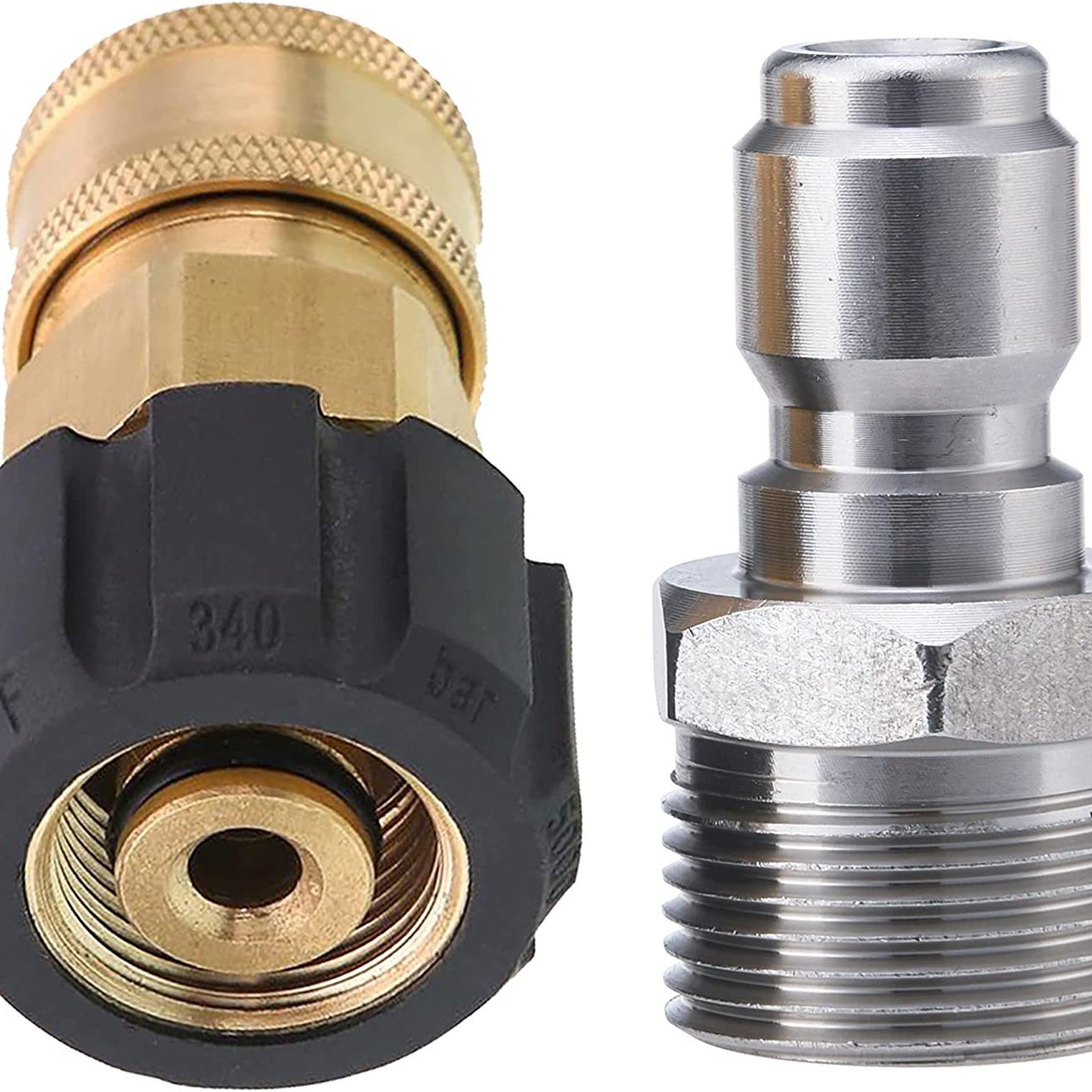 Hochdruckreiniger-adapter, Schnellkupplungsset, M22 14 Mm Auf M22, Metrische Verschraubung