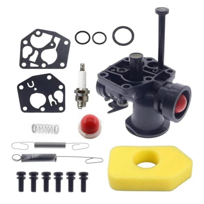 Passend Für Briggs & Stratton Rasenmäher-vergaser-reparatursatz Mit Luftfilter, Reglerfeder, Zündung 691859 692211 795477 698369 795469 794147