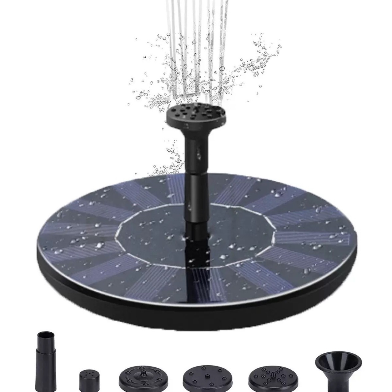 Solarbrunnenpumpe, 6-düsen-solarwasserpumpe, Mini-solarpumpe Für Dekorative Gartenteichbrunnen