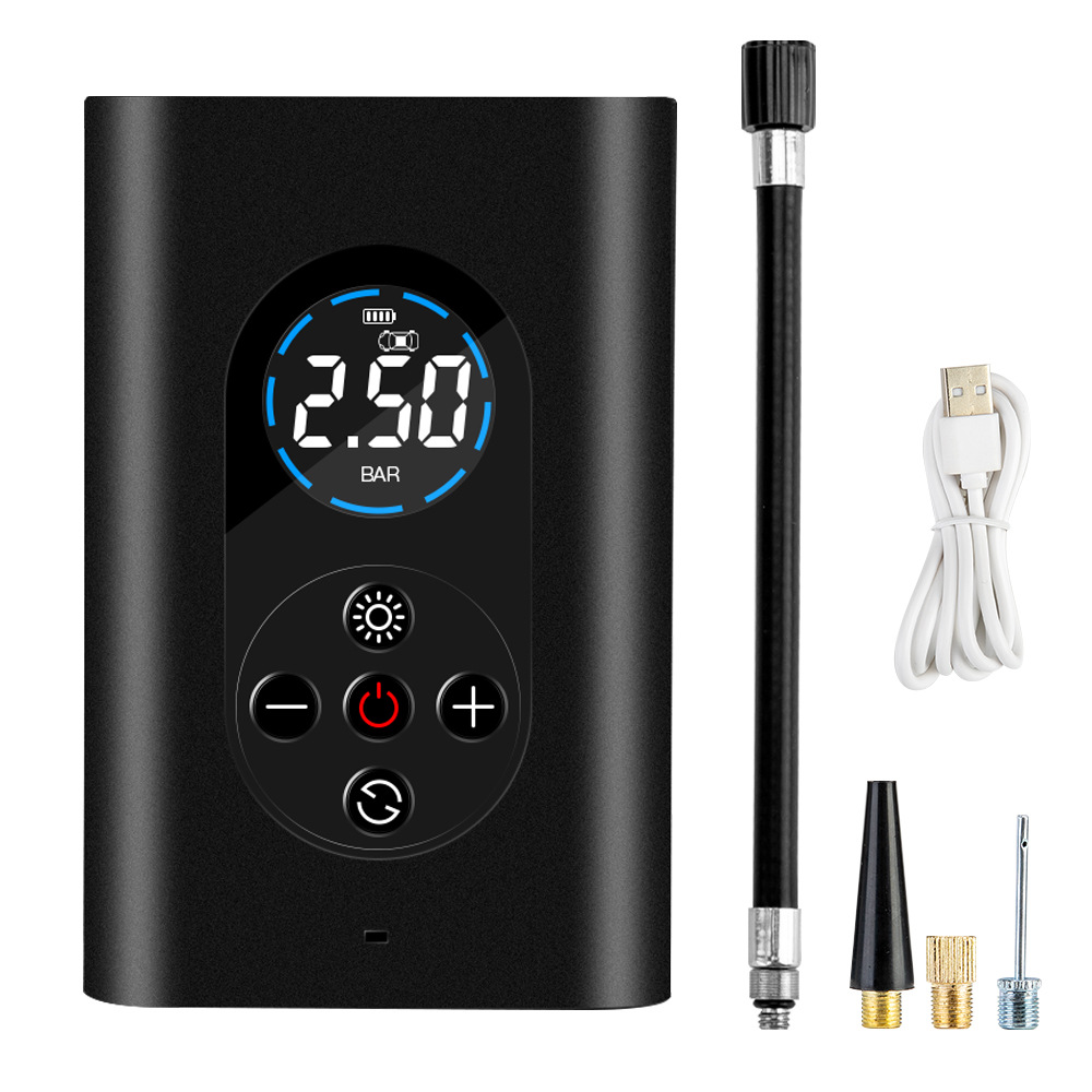 80-w-auto-elektroluftpumpe, Autoreifenpumpe, Tragbarer, Wiederaufladbarer Digitaler Luftkompressor
