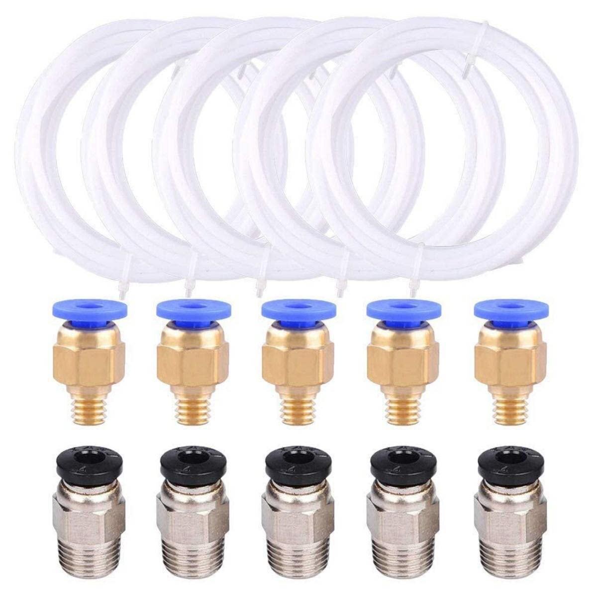 Gerades Schnellanschluss-luftanschlussset, 10-teilig, Inklusive Eines Pneumatischen Schnellanschlusses Pc4-m6, Für 3d-drucker-extruder
