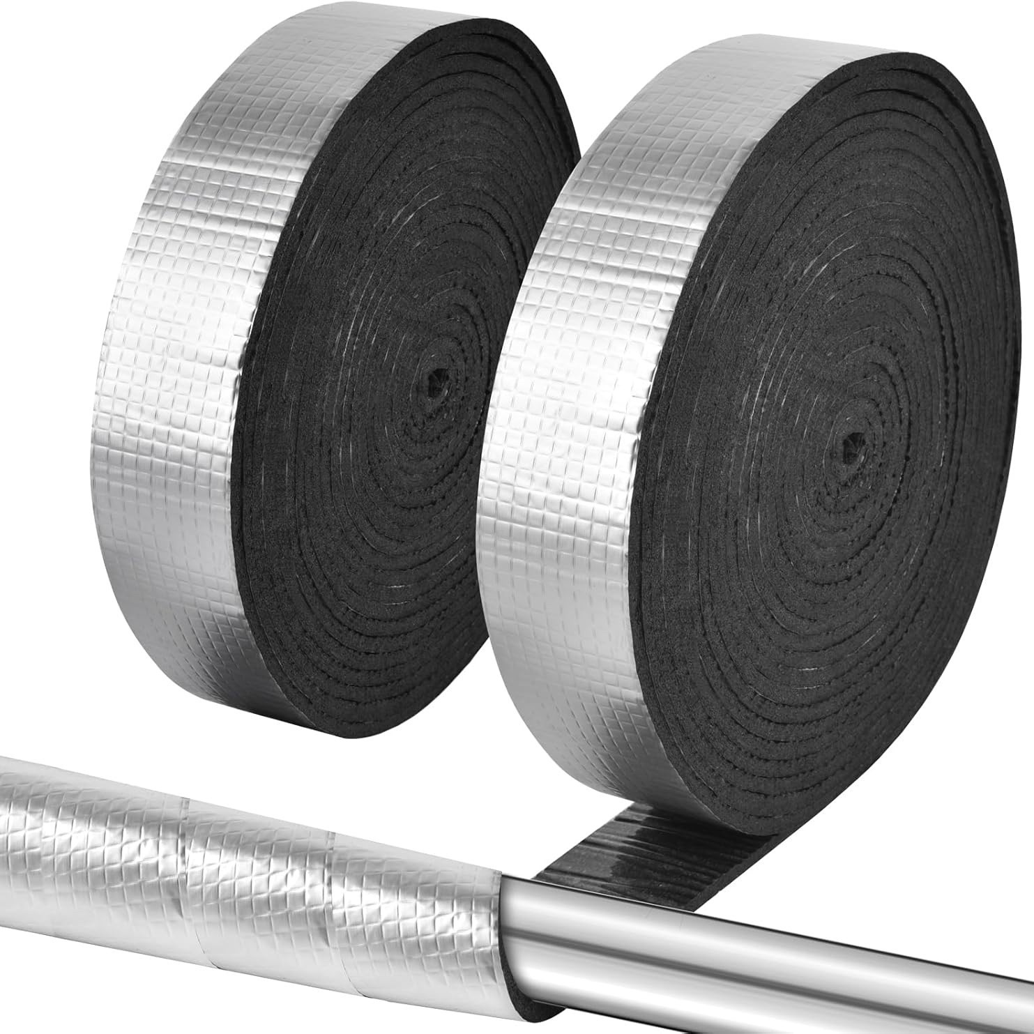 Rohrisolierungsstücke, 10 M Kanalisolierung, Heizungsrohrisolierung, Aluminiumfolien-isolierband