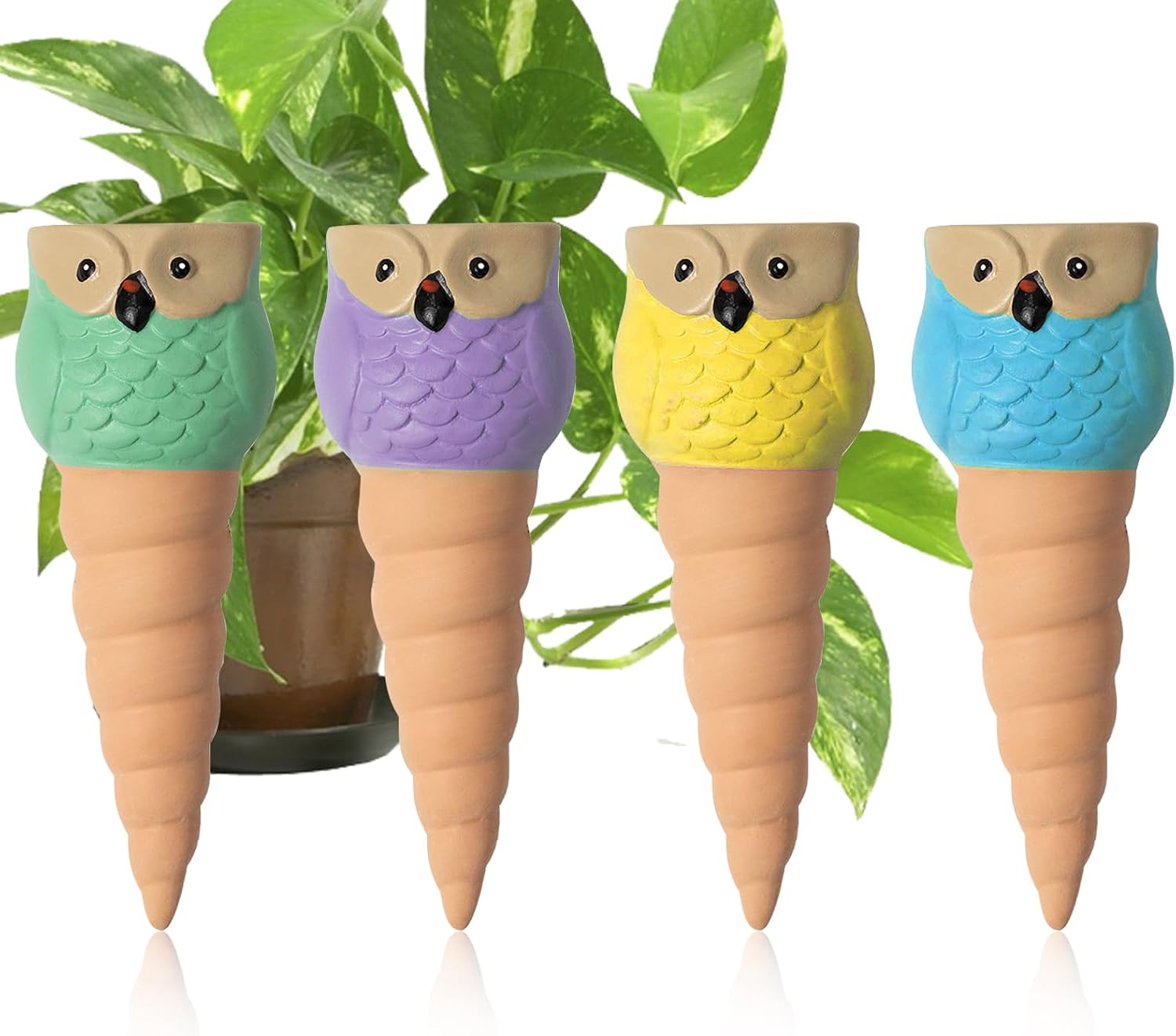 4-teiliges Tropfbewässerungssystem, Tontopf, Automatische Pflanzenbewässerung, Tropfbewässerungsflasche Für Garten, Haus, Innen- Und Außenbereich