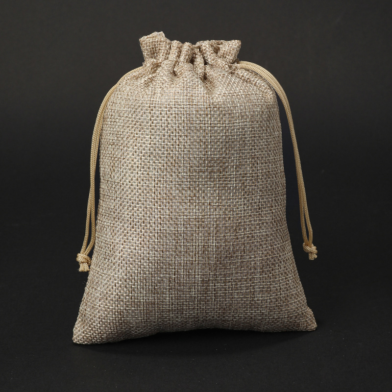 50 Jutebeutel Mit Kordelzug, Jute-geschenktüten Mit Kordelzug, Leinen-hanf-beutel, Stoffbeutel Mit Kordelzug Für 10 X 14 Cm
