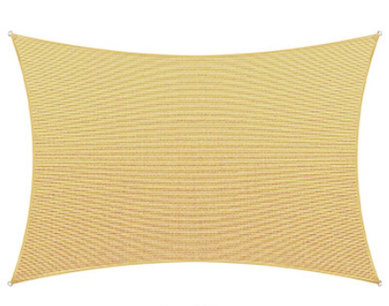 Rechteckiges Sonnensegel 2 X 3 Meter Wetterfester Sonnenschutz Mit Befestigungsseilen Für Terrasse, Garten Und Balkon