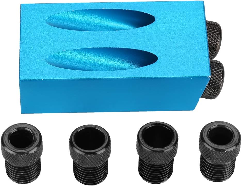 15°-bohrschablone, Metallbohrer-positionierer, Schrägloch-positionierer, Dübelbohrwerkzeug 6/8" / 10 Mm, Blau