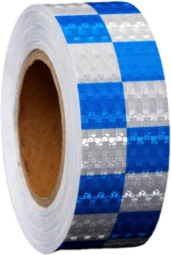 Stück Reflektierendes Klebeband 3 M X 50 Mm – Reflektierendes Klebeband Für Den Außenbereich – Wasserfest – Sicherheitsrolle Für Den Straßenverkehr