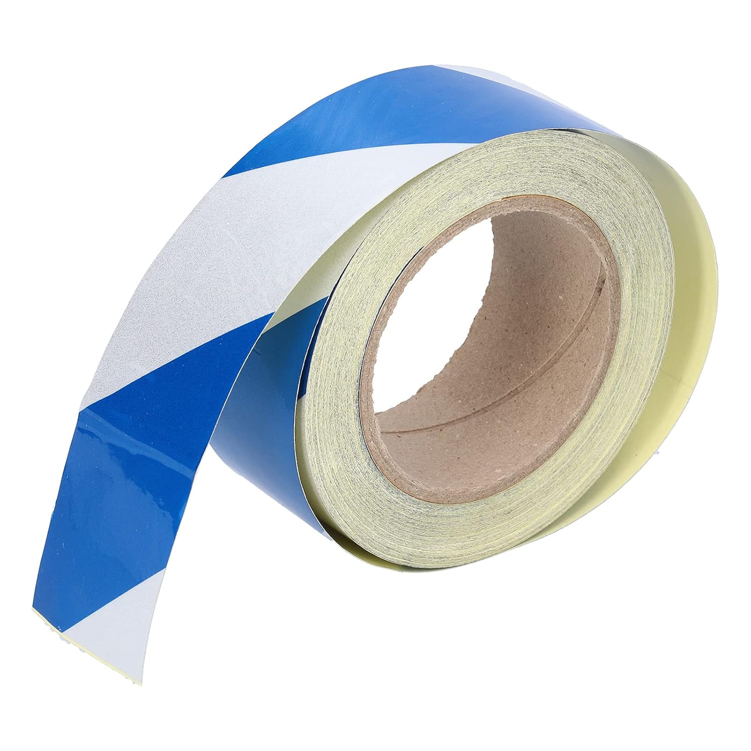 Sicherheitswarnband, 5 Cm X 30 M, Gut Sichtbares Blau-weißes Klebeband, Stark Haftend, Abriebfest Für Böden, Wände Und Rohre