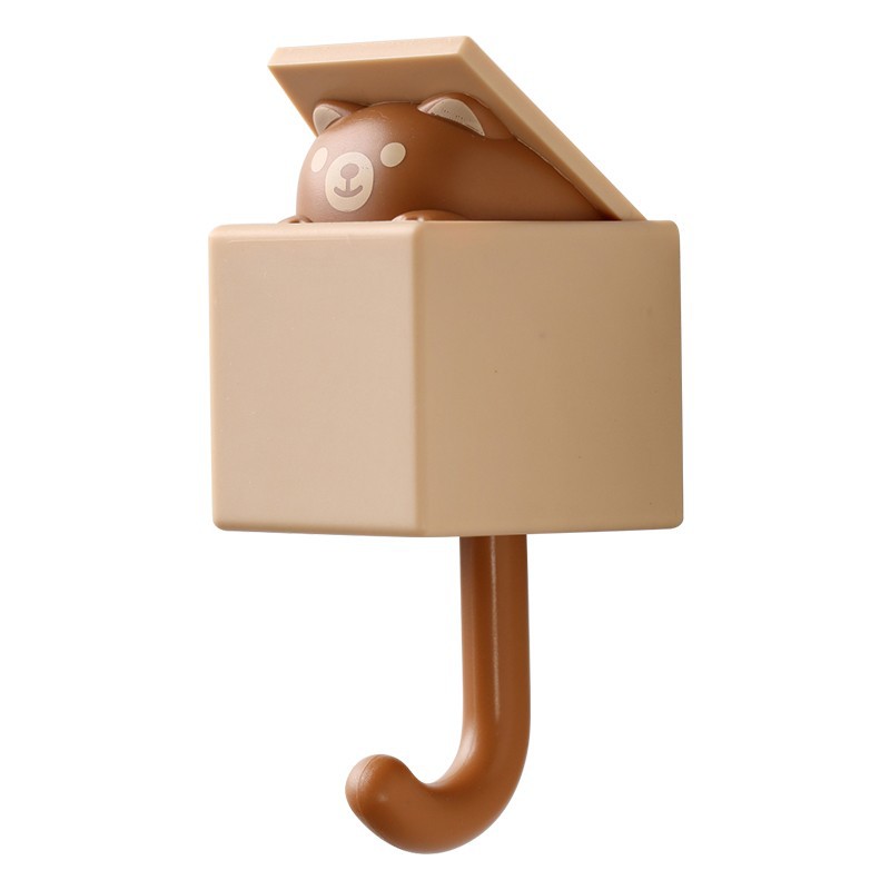 Stück Garderobenständer, Kleiderhaken, Geeignet Für Badezimmer, Küche, Wohnzimmer, Toilette, Klebehaken, Braunbär