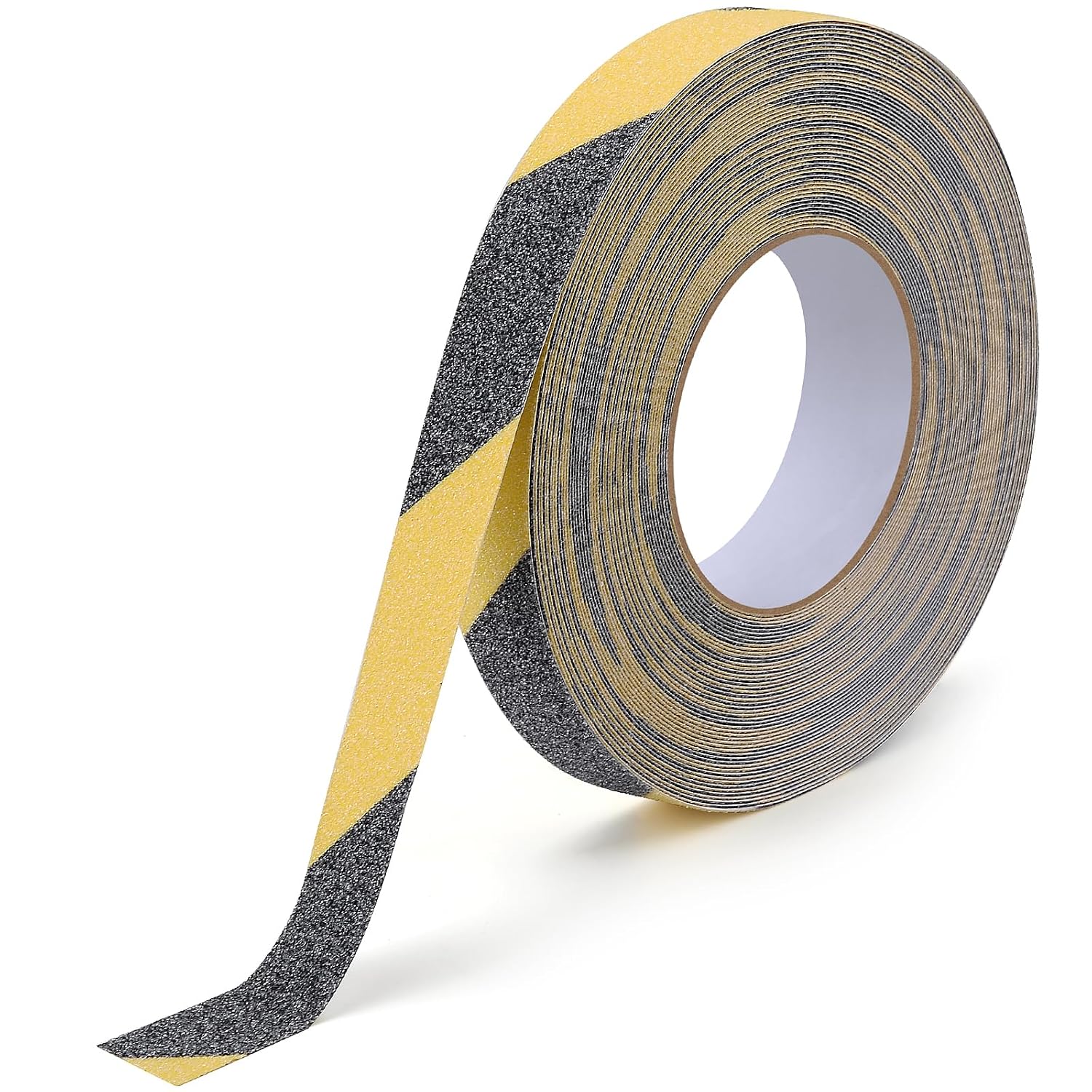 4-teiliges Antirutsch-sicherheitsband Für Außentreppen – 2,5 Cm X 5 M – Wasserfest – Extrem Strapazierfähig – Für Betonböden – Gelb