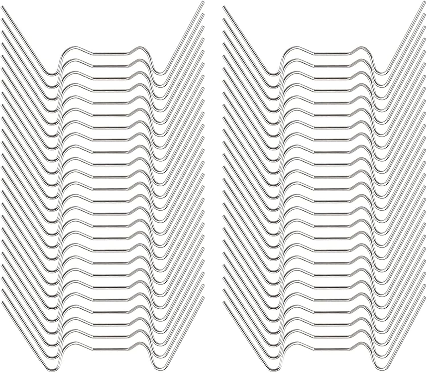 Packung Mit 50 W-förmigen Edelstahlclips Zur Befestigung Von Gewächshausglas – Verglasungshalterung Und Federbelastete Fensterclips