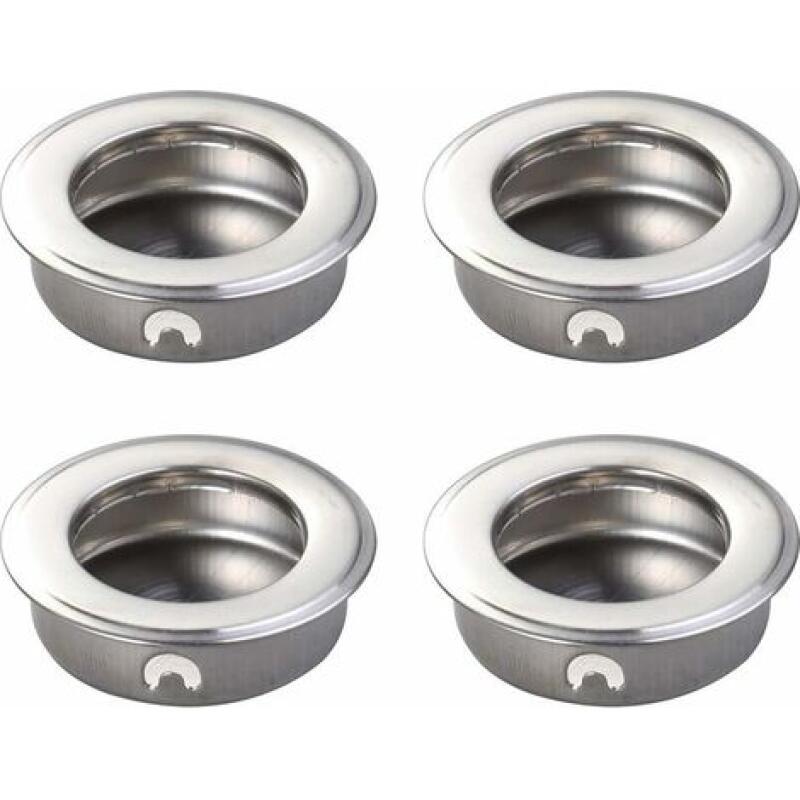 Stück 35 Mm Flache Edelstahl-einlassgriffe Mit Fingereinsatz Für Schiebetüren, Schränke Und Schubladen