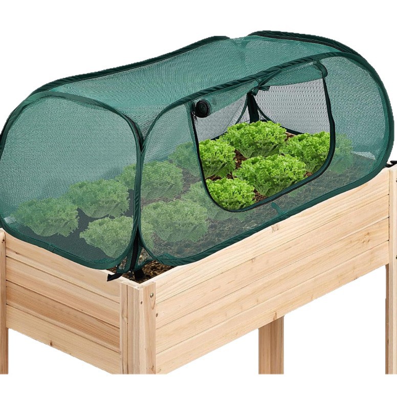 Abdeckung Für Hochbeete, Feinmaschig, Faltbar, 115 X 50 X 45 Cm Schutznetz Für Obst, Gemüse, Blumen Und Hochbeete