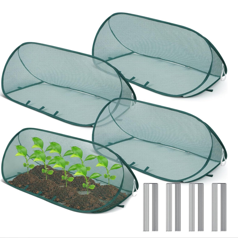 4-teiliges Gartenschutzset Große Größen – Große, Rutschfeste Stahldrahtbarriere
