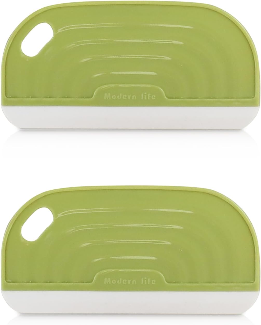 Set Mit 2 Tragbaren Silikonabziehern, Mini-reinigungsschaber Mit Aufhängevorrichtung Für Den Heimgebrauch, Einfacher Wischer Zum Reinigen Von Spiegeln Und Arbeitsplatten, Trp-material, 12,7 X 6 Cm (gr
