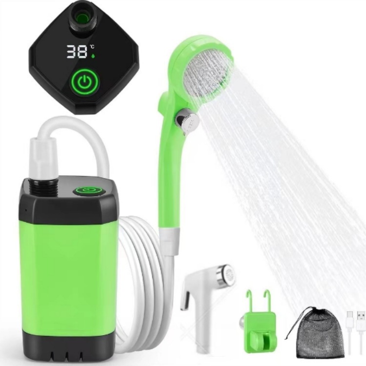 Tragbare Campingdusche, Camping-duschpumpe, Tragbare Duschpumpe, Eimerwasserpumpe Mit Stabilem Und Sanftem Duschkopf