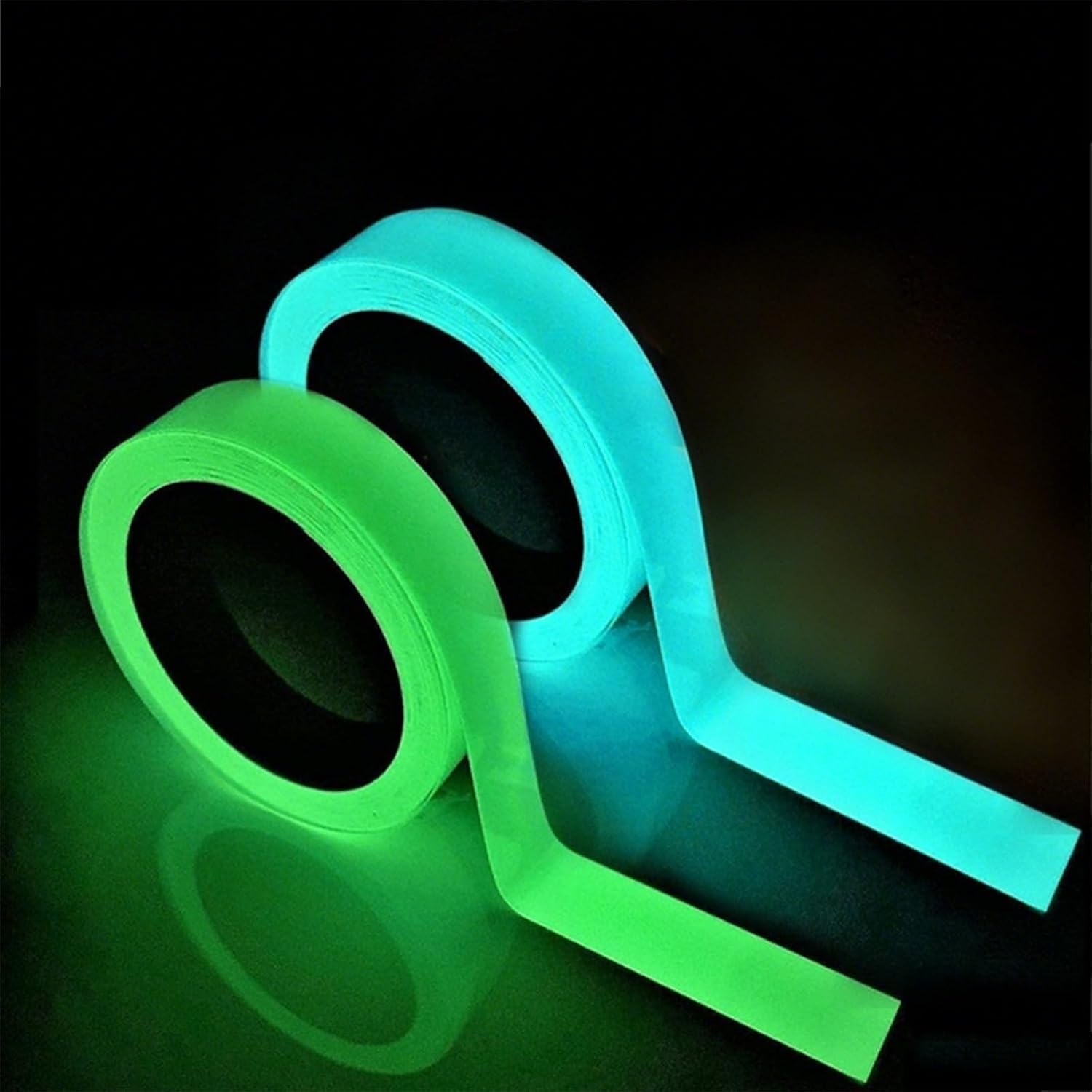 2 Rollen Phosphoreszierende, Fluoreszierende Und Phosphoreszierende Klebeaufkleber, Nachtsicherheit, Zur Verwendung Auf Bühnen, Treppen, Notausgangsschildern