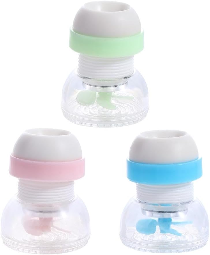 Set Mit 3 Drehbaren 360°-wasserfiltern Für Leitungswasser – Verstellbarer Wasserhahn-düsenadapter – Verlängerung Für Haushaltswasserhähne