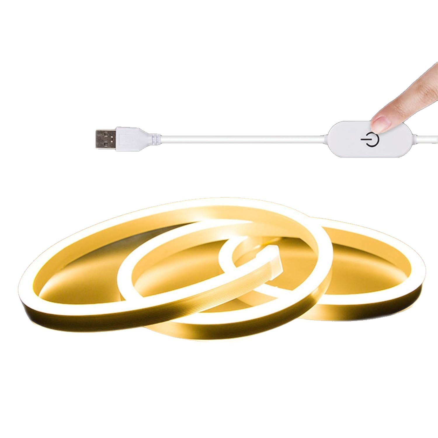 M (16,4 Fuß) Led-lichterkette, 5v Usb-led-streifen Mit Touch-controller, Flexible Lichterkette Für Schlafzimmer Und Partys