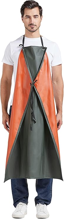 Dünne Pvc-arbeitsschürze, Leicht, Unisex, Wasserdicht, Strapazierfähig, Geeignet Für Gartenarbeit, Schlachthöfe Und Fabriken