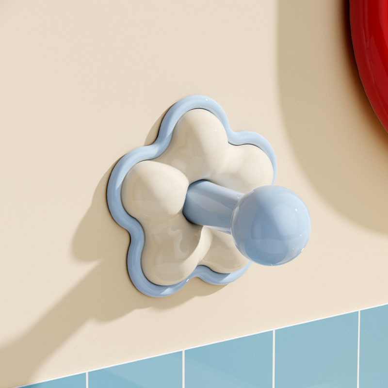 Stück Badezimmerhaken, Garderobenhaken, Geeignet Für Badezimmer, Küche, Wohnzimmer, Toilette, Büro, Blumenform