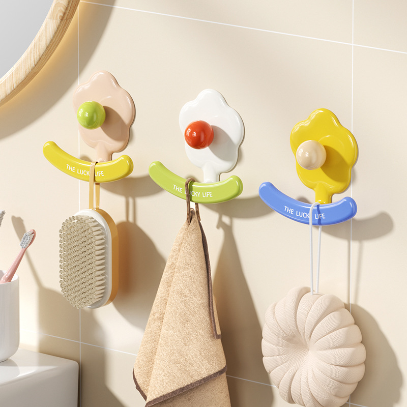 3-teilige Garderobe Für Badezimmer, Klebehaken Ohne Bohren, Geeignet Für Badezimmer, Küche, Wohnzimmer, Toilette, Büro