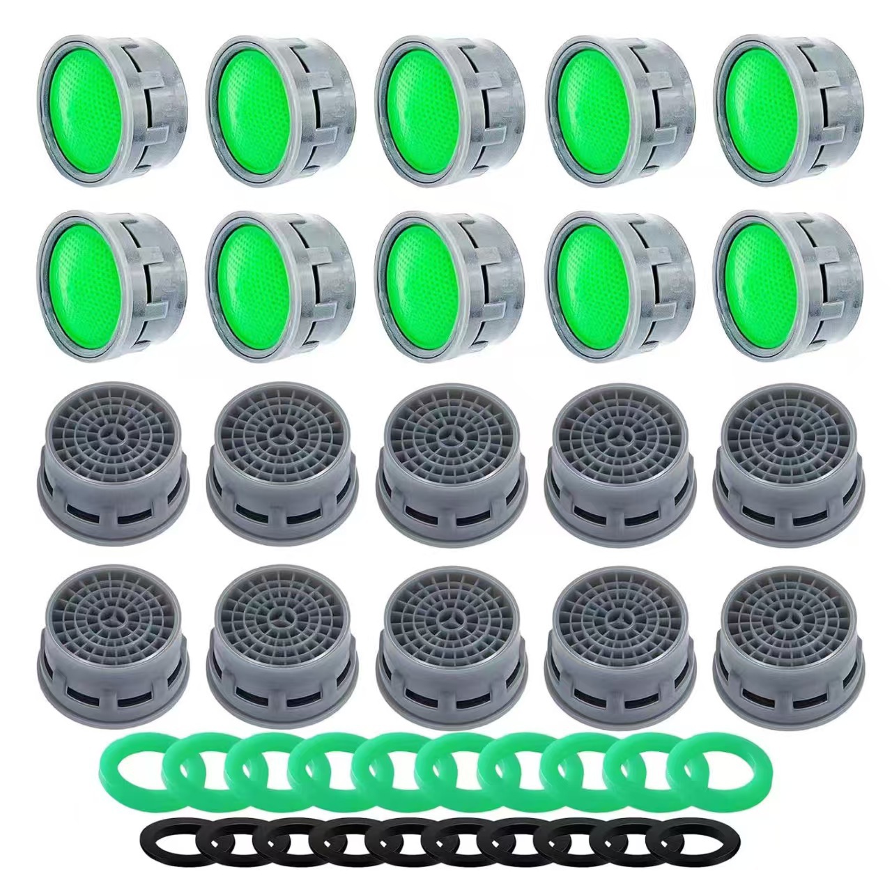 Packung Mit 20 Spritzschutzabdeckungen Für Küchen-/badarmaturen, Wasserhahnfilter/luftsprudler – 21-mm-filter