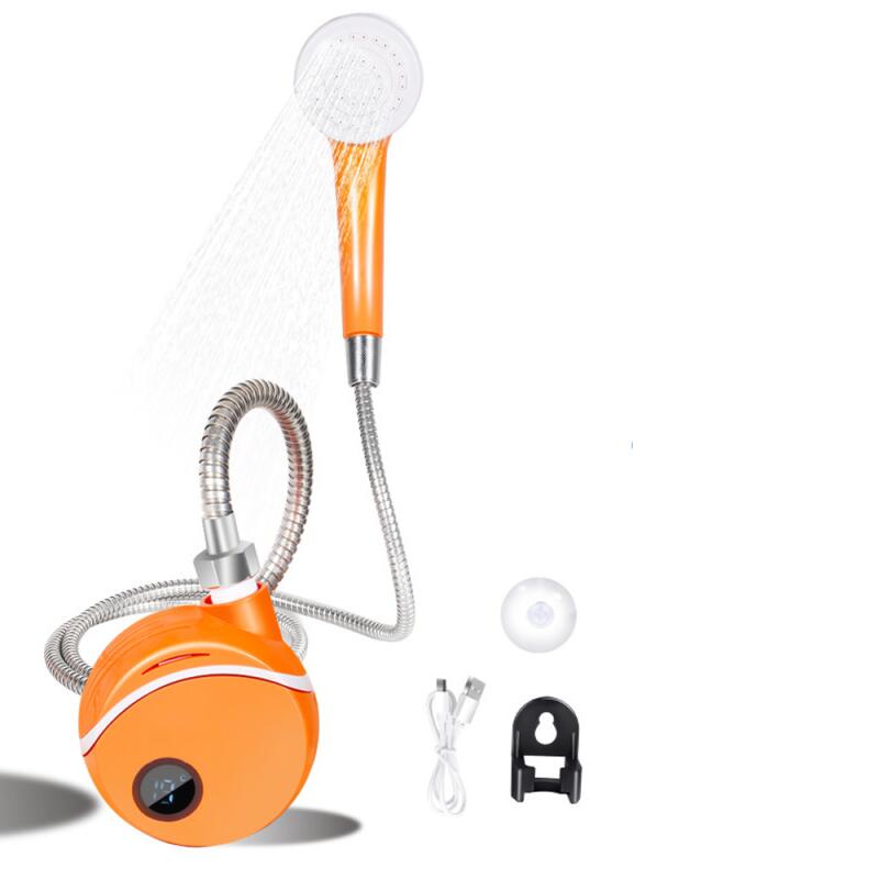 Camping-duschset, Tragbare Dusche, Wiederaufladbare Elektrische Duschpumpe Mit Duschkopf, Absperrventil Und Akku