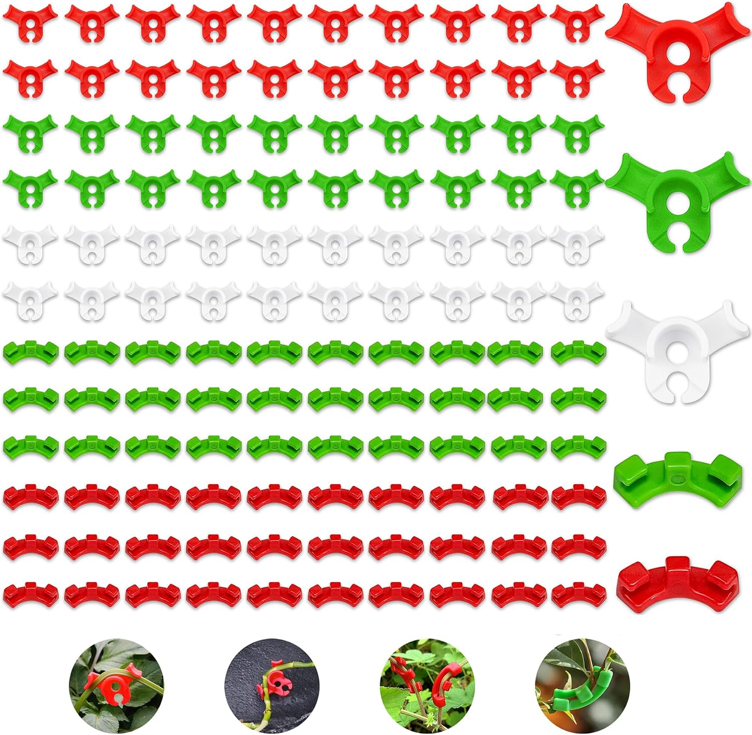 120 Stück Stressarme Pflanzenclips, Astclips, Stressarme Trainingsclips
