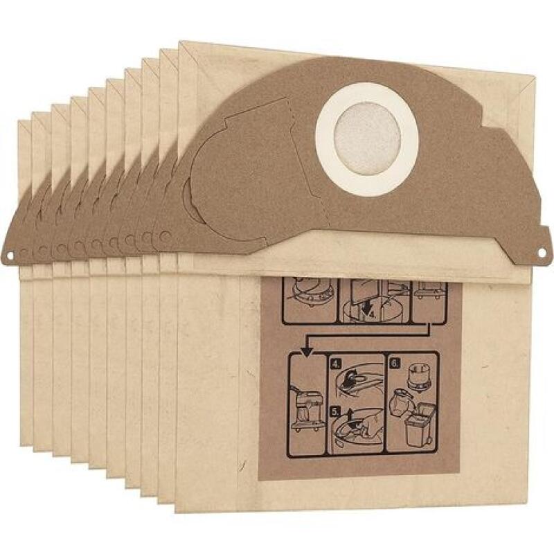 10er-pack Staubbeutel Für Kärcher Wd2 Mv2 Wd2250 A2004 A2054 Staubsauger, Ersatz-staubbeutel-set 6.904-322.0