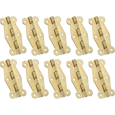 Petites Charnières Mini De Boîte Vintage 49 Mm, 10 Stück 90 Grad Charnières De Papillon Für Boîte À Bijoux, Quincaillerie Mit Sicht Für Schrank
