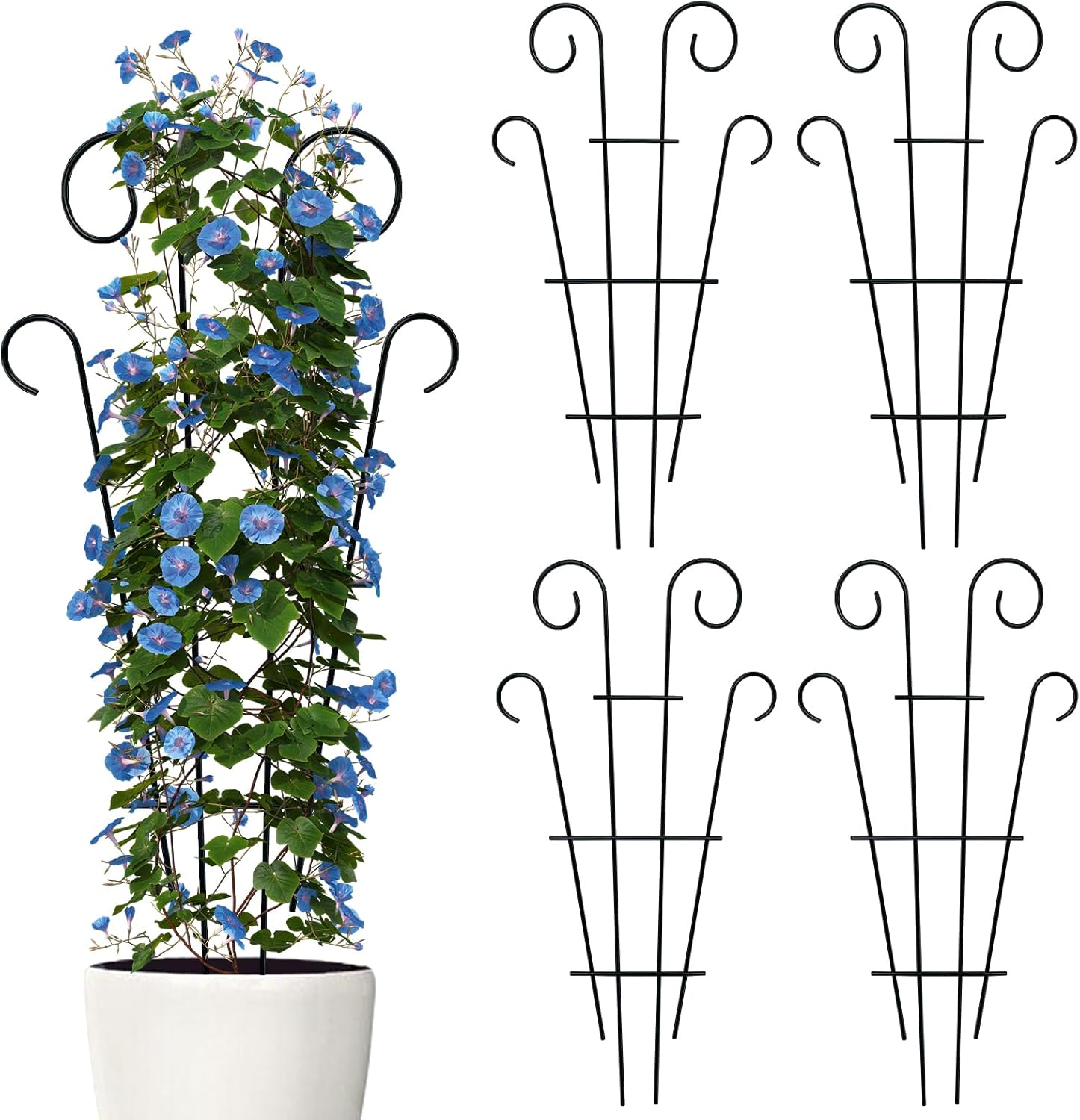 Set Mit 4 Rankgittern Für Zimmerpflanzen, Metall-gartenrankgitter Für Zimmerpflanzen
