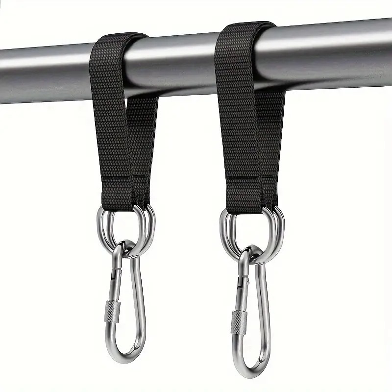Set Mit 2 Aufhängegurten Für Baumschaukeln, 25 Cm Breiter, Robuster Gurt Mit Sicherheitskarabiner Für Hängematten-schaukelsitz