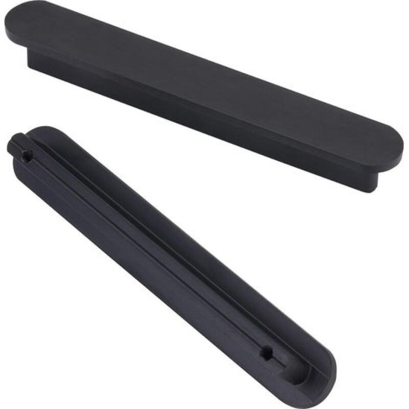 Set Mit 6 Schwarzen Griffen, Küchenschrankgriffe – Schrankgriffe, Möbelgriffe Aus Mattschwarzer Legierung, 64 Mm Lochabstand