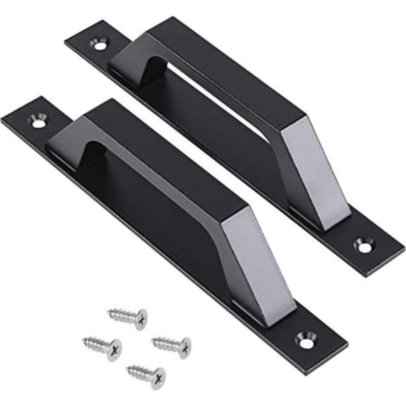 Set Mit 2 Schwarzen 175-mm-türgriffen Für Schiebetüren, Türen, Schränke, Schubladen, Kommoden, Kleiderschränke Und Möbel