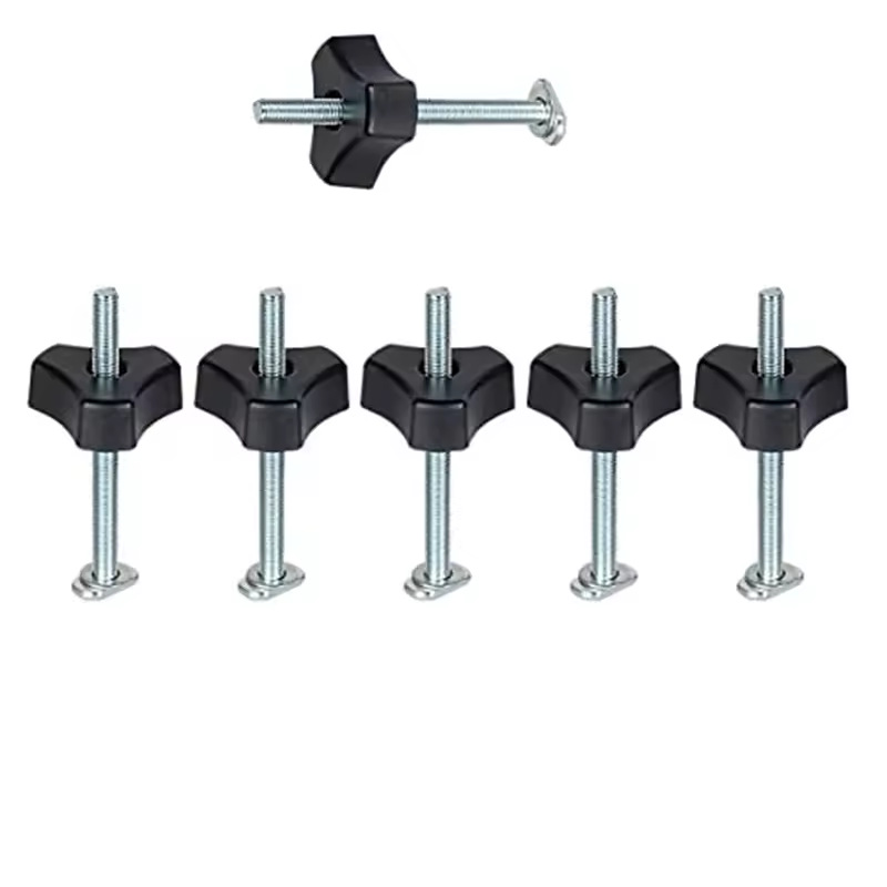 T-nut-klemme, Befestigungswerkzeug Für T-nut-t-schienen Aus Metall, Schnellspannvorrichtung Für Werkstücke (nur 6 T-schrauben + 6 Rändelmuttern)
