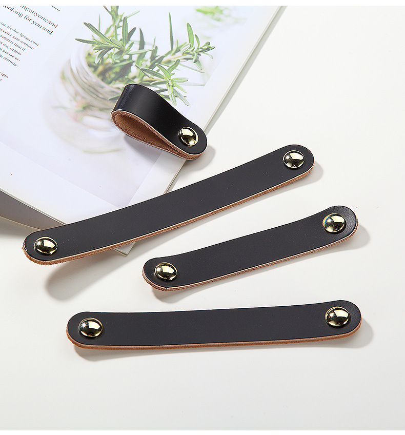 Ledergriffe Für Schubladen, Kommoden, Schränke, Verstellbare Türgriffe, Küchenknöpfe, 22 Mm, Lochabstand: 128 Mm