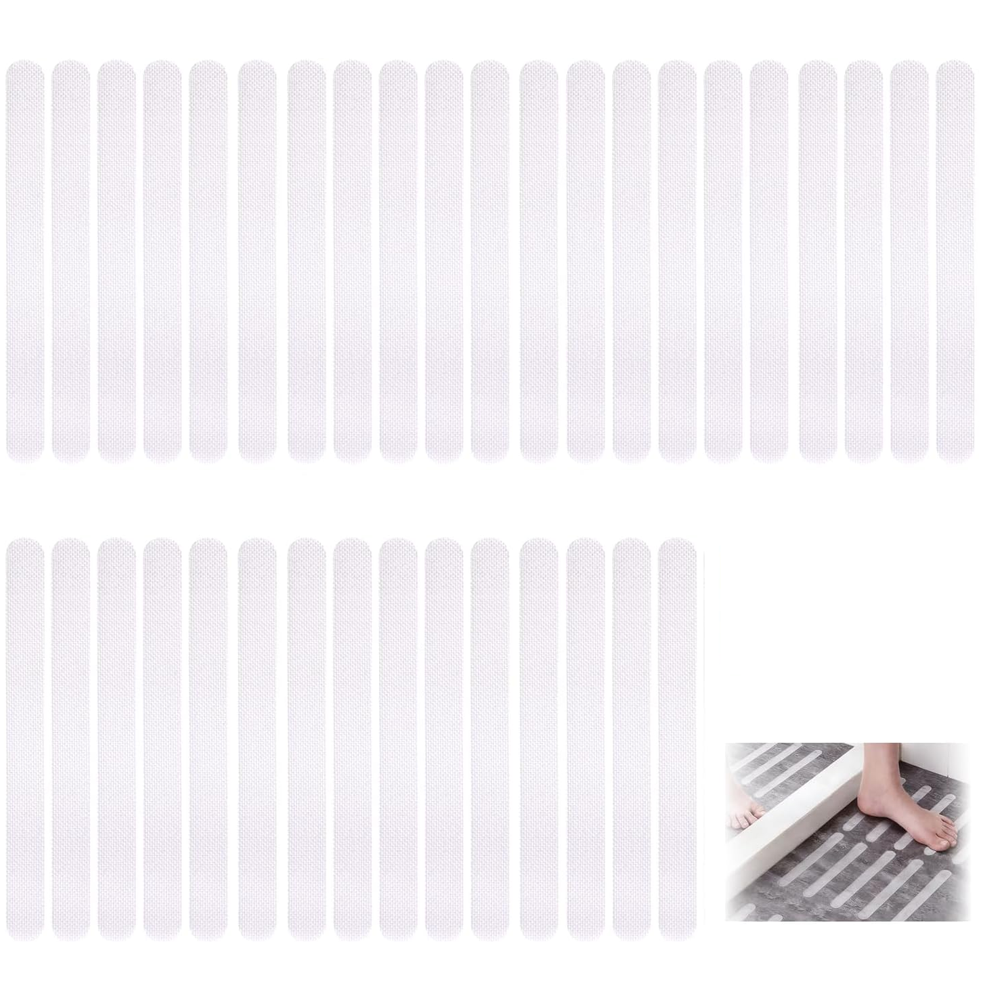 Set Mit 36 Rutschfesten Duschstreifen (20 X 2 Cm), Transparent, Aus Peva-material.