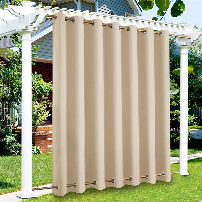 Terrassenvorhang – Thermovorhang Mit Verdunkelungsfunktion, Schlaufenaufhängung, Einfache Befestigung, Wärmedämmung, Lichtundurchlässigkeit, B 210 X H 230 Cm