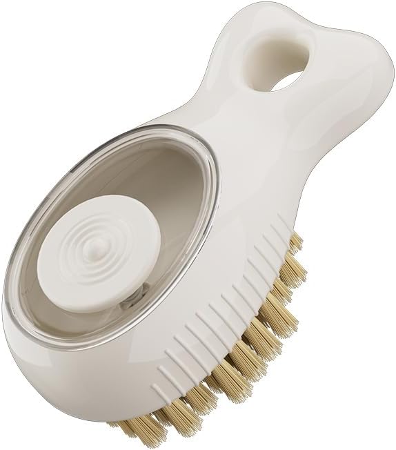Automatische Küchenreinigungsbürste, Kratzfest, Für Geschirr, Töpfe, Pfannen Und Spülbecken, Geeignet Für Den Privaten Und Gewerblichen Gebrauch, 1 Stück, Aus Abs-material, 9,6 X 5 Cm (weiß)