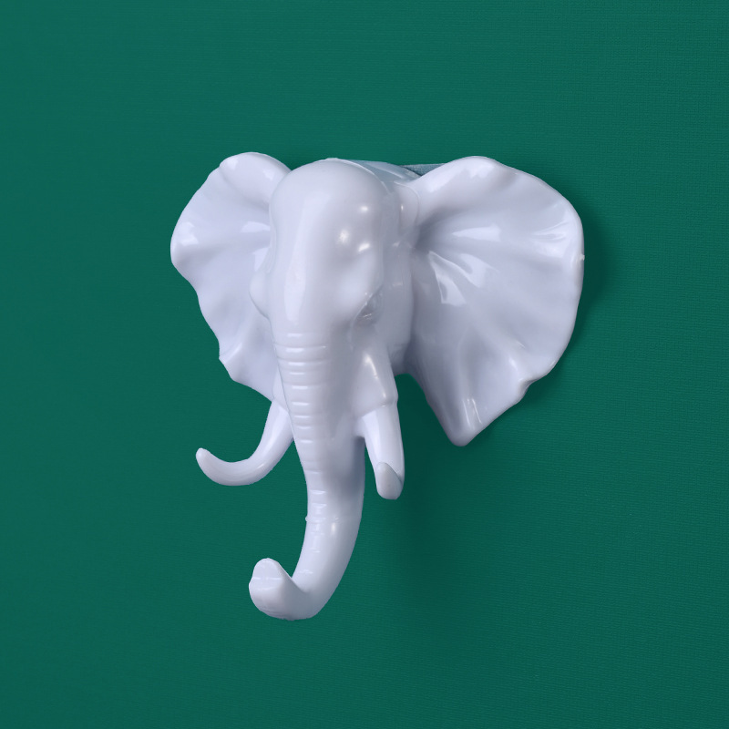 Stück Garderobenständer, Kleiderhaken, Geeignet Für Badezimmer, Küche, Wohnzimmer, Toilette, Klebehaken, White Elephant