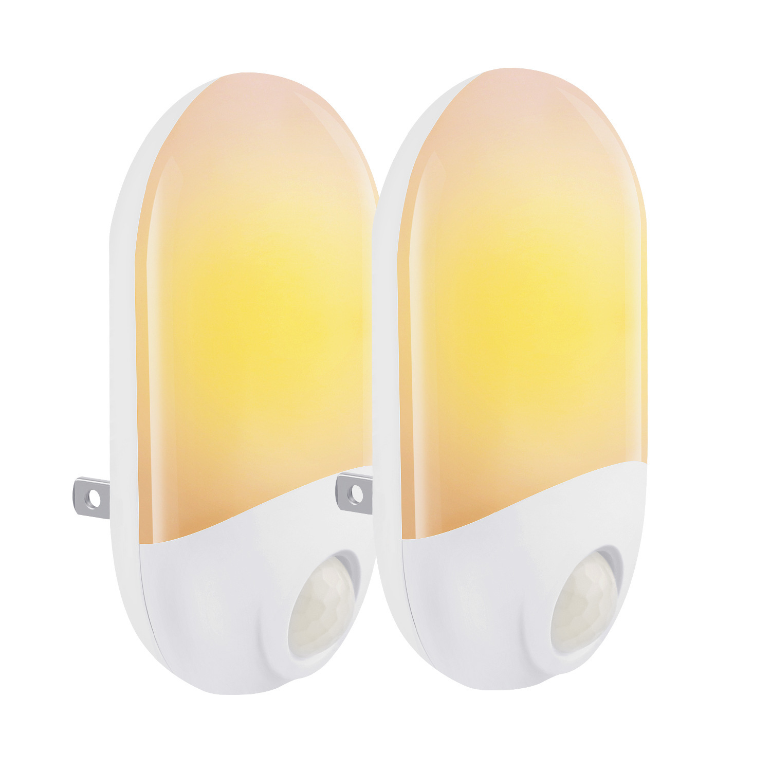 2er-set Nachtlichter Mit Bewegungsmelder, Warmweißes Licht, Dimmbar, Für Kinderzimmer, Europäischer Standard