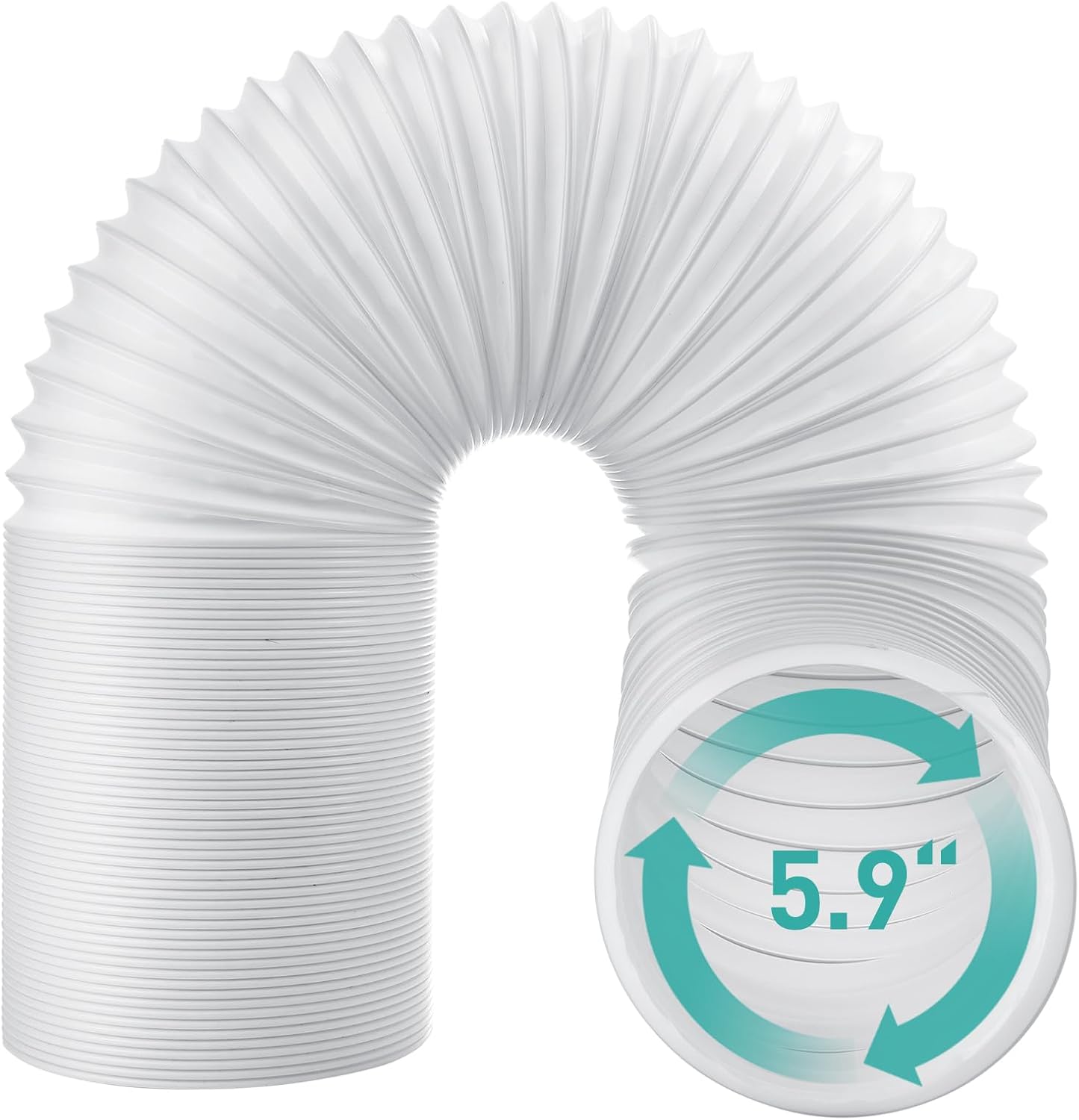 Tragbarer Klimaanlagenschlauch, 15 Cm Durchmesser, Universeller Abluftschlauch Mit Direkter Abluftrichtung, 15 Cm (5,9 Zoll) Flexibler Pp-lüftungsschlauch Für Klimaanlagen