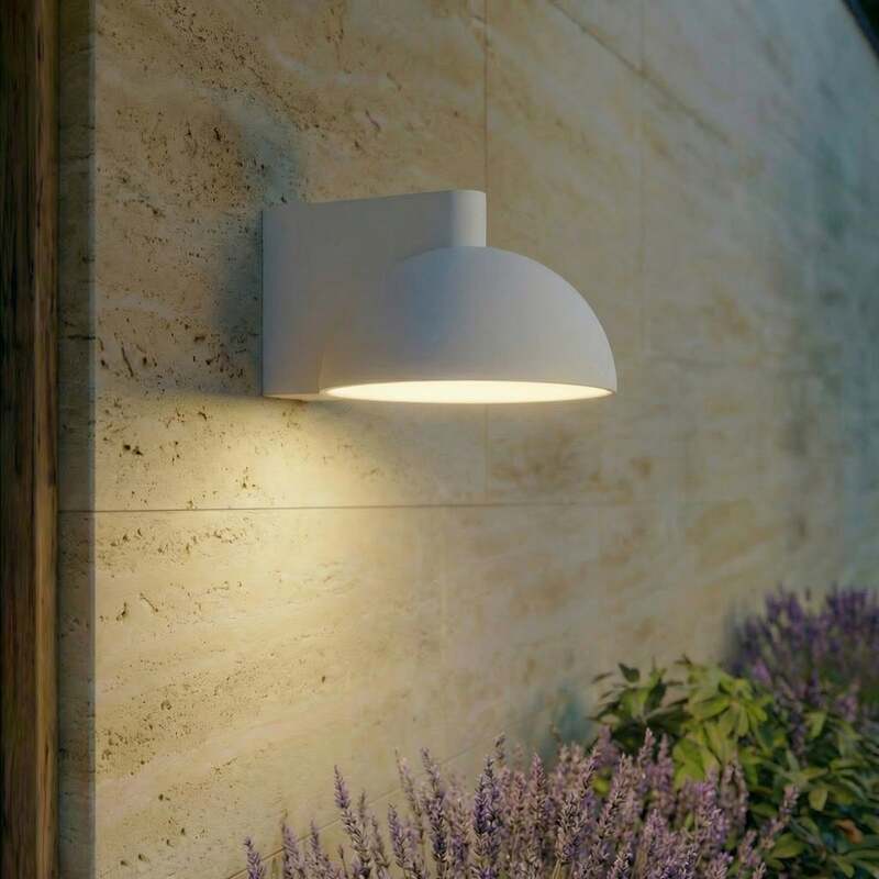 [neuwertig] B-ware Lucande Außenwandleuchte Velira Led Gartenlampe Lampe Hellgrau Ip54 3000k