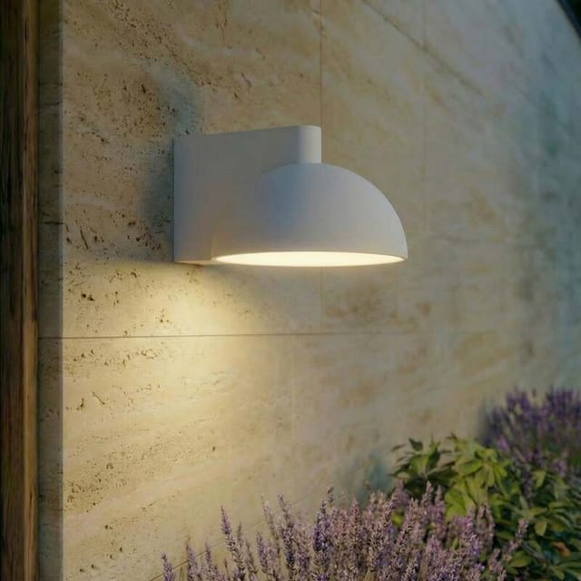 [neuwertig] B-ware Lucande Außenwandleuchte Velira Led Gartenlampe Lampe Hellgrau Ip54 3000k