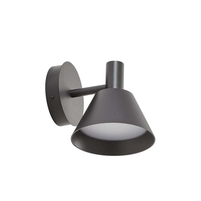 [neuwertig] B-ware Lucande Außenwandleuchte Tabena Led Gartenlampe Schwarz Matt Ip54 Cct 16x17,5cm