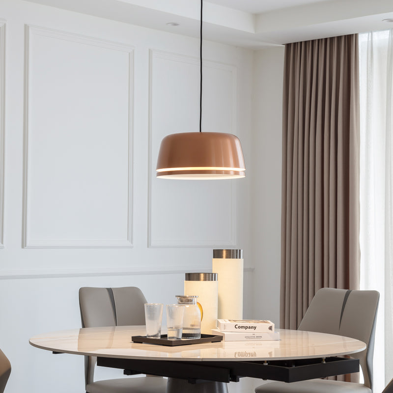 [neuwertig] B-ware Lucande Hängelampe Hängeleuchte Faelinor Led Pendelleuchte Lampe Kupfer Ø 35 Cm