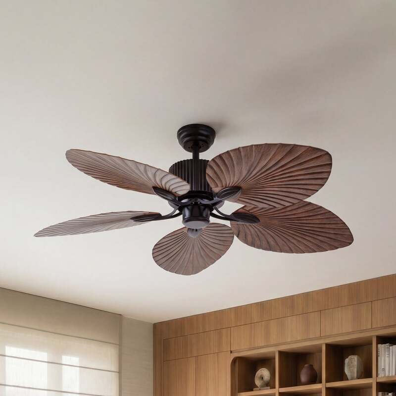 [neuwertig] B-ware Lucande Deckenventilator Silvaris Ø132cm Holzoptik Dc Leise Mit Fernbedienung