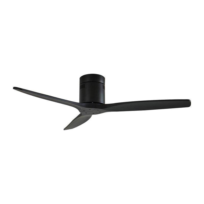 [neuwertig] B-ware Lucande Deckenventilator Vindur Schwarz 132cm Leise Mit Fernbedienung