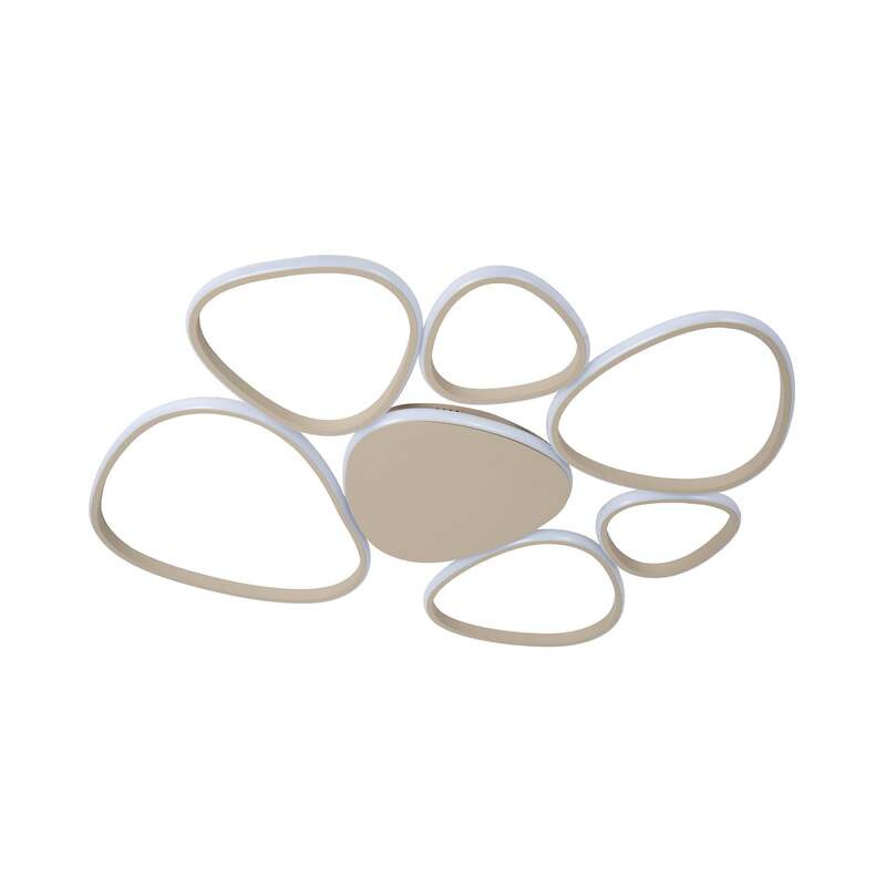 [neuwertig] B-ware Lucide Deckenlampe Led Samling Dimmbar 90cm Taupe Metall 3350lm Cct Warmweiß